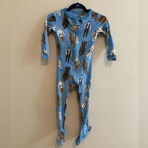 Star Wars Blue Character Print Kids Footie